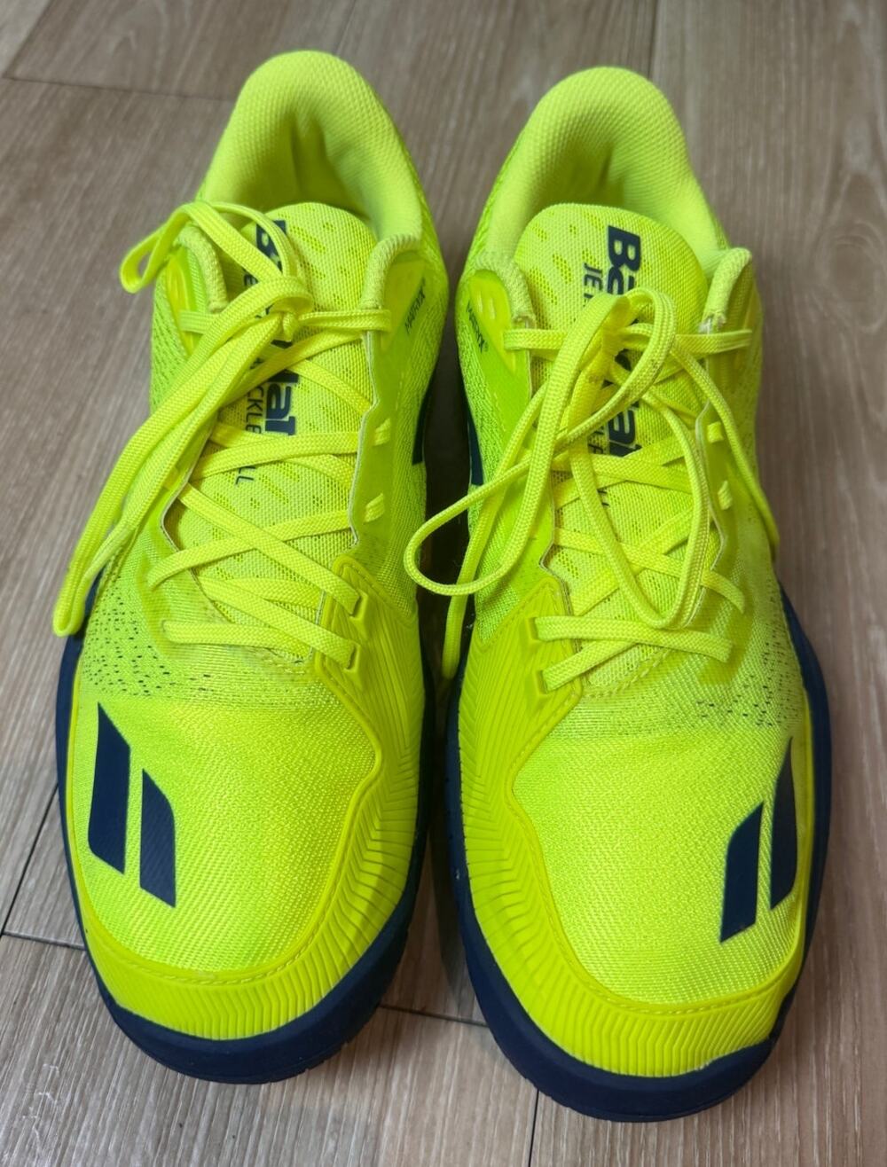 Babolat Jet Mach PKL Men 10.5 Neon Yellow Blue Michelin Pickleball Shoes
